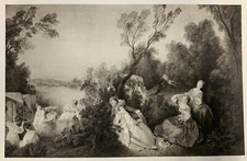 Stampa artistica Fête Galante