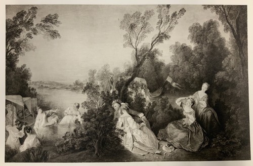 Stampa artistica fête galante - artistica,