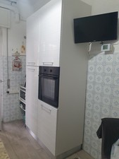 cucina componibile completa color bianco lucido di lavastoviglie 