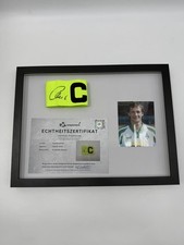 Fascia Del Capitano Gunnar Sauer Firmata Con Telaio Werder Brema COA Calcio