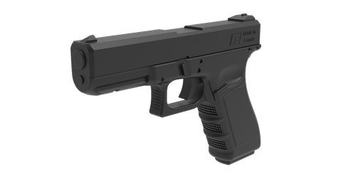 Pistolet glock17 réaliste - glock17,