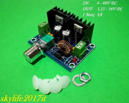 Step down 200w convertitore - step, 8a