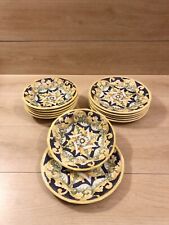 Servizio Piatti 12 Pezzi In Ceramica Italiana 6 Piani 6 Fondi Fantasie Zodiaco