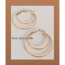 3.5CM 18K Gold Plated Double