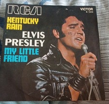 Elvis Presley Kentucky Rain My Little Friend Record 45 7in  RCA Victor 1602