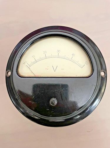 Voltmetro incasso vintage - da,