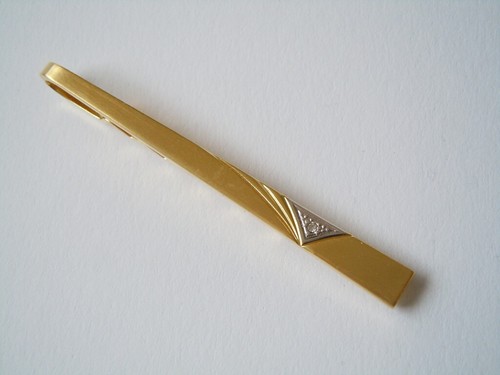 Fermacravatta clip pietra - fermacravatta,