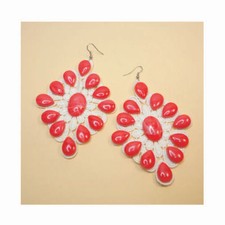 Orecchini in Macramè con applicazioni