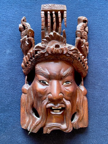 Maschera cinese legno - maschera, in