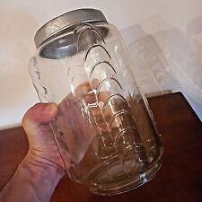 VASO CARAMELLE IN VETRO SOFFIATO E LAVORATO. VINTAGE GLASSE VASE.