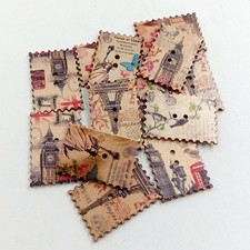  30 PCS Bottoni Decorativi Bottoncini Button Decorativo Pulsanti Vintage