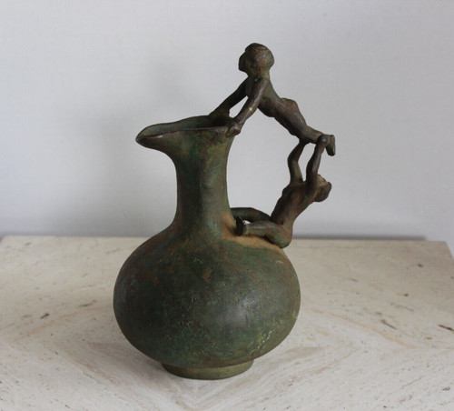 Antico vaso brocca - , bronzo