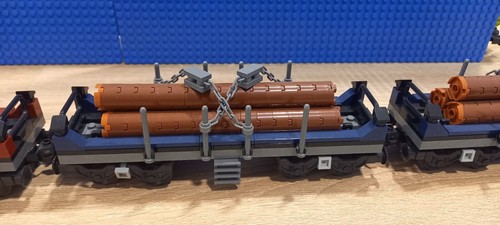 Lego moc vagoni porta tronchi - lego,