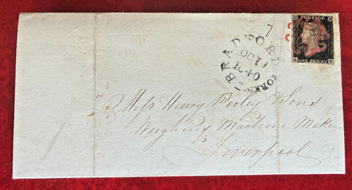 1840 penny black - qv,