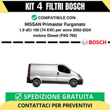 KIT BOSCH 4 Filtri tagliando