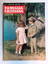 1966 n 27 FAMIGLIA CRISTIANA WILLY BRANDT-DE GAULLE-PIO XII-VERSO LA LUNA APOLLO