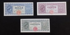 50 100 E 1000 LIRE ITALIA