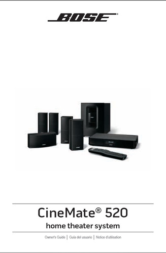 Bose cinemate 520 sistema - cinemate,