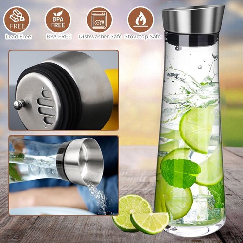 Caraffa acqua vetro litro - 1,
