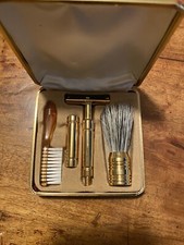 Set rasoio da viaggio vintage (tipo Ferrari) anni 60/70