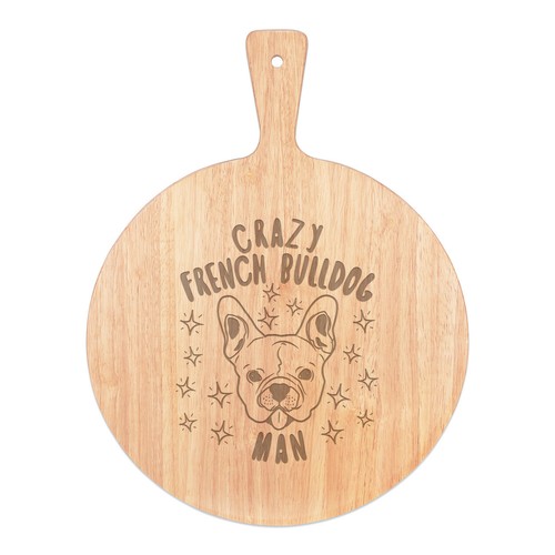 Bulldog francese pazzo - , uomo