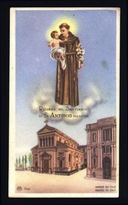 santino -holy card ediz. AR -S.ANTONIO DA PADOVA-MESSINA