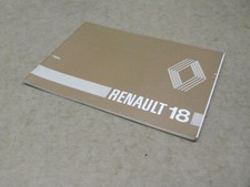 MANUALE USO E MANUTENZIONE RENAULT 18