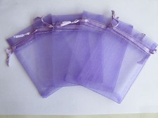 10 SACCHETTI ORGANZA VIOLA