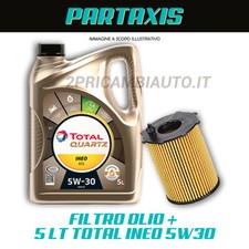 KIT TAGLIANDO PEUGEOT 208 1.4 HDI 68CV 50KW DAL 03/2012 + OLIO TOTAL INEO 5W30