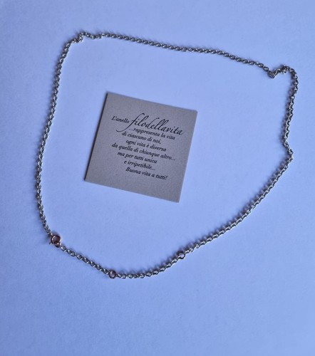 Rubinia collana argento - rubinia, oro