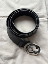 Cintura Gucci Interlocking G nera - Taglia 120