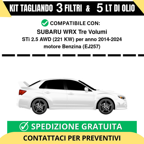 Tagliando per subaru wrx tre - tagliando,