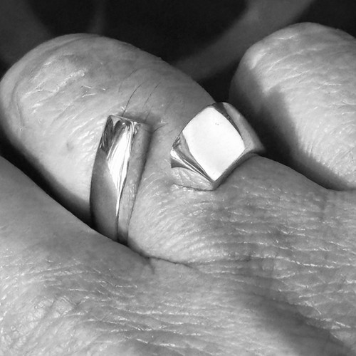 Anello uomo argento - 925, #lato