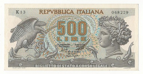 500 lire aretusa decr - lire,