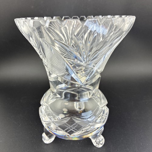 Vaso cristallo piombo taglio - , a