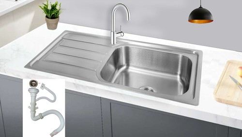 Lavello 100x50 acciaio inox