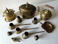 LOTTO SCATOLA OTTONE TAZZINE
