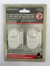 Domotica 30018 2 mini allarmi magnetici sicurezza x porte finestre forte sirena