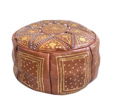Pouf marocchino in pelle