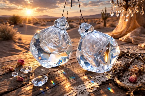 Antico lampadario cristallo - , di