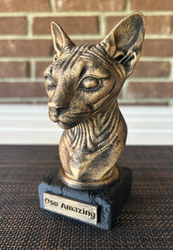 Busto sphynx stampato 3d - sphynx,