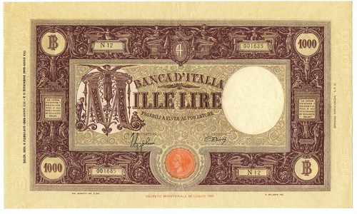 1000 lire barbetti grande - 1000,
