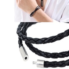 Pelle bracciale stile cuoio - pelle,