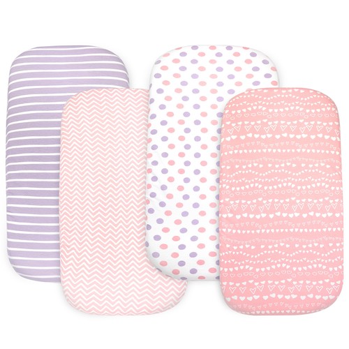 Cotton fitted bassinet - cotton, sheets