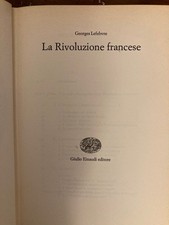 George Lefebvre. La Rivoluzione francese. Einaudi. Copertina rigida