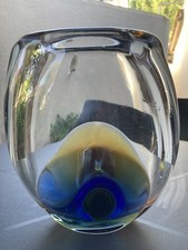 Vaso vetro particolare anni 80