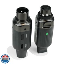 AROMA Ricevitore Trasmettitore Wireless XLR, Sistema Audio Microfono Wireless UHF