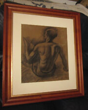 1962 Gregorio Sciltian  carboncino su carta intelata Il Risveglio?