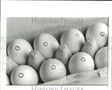 1991 press photo eggs - photo,