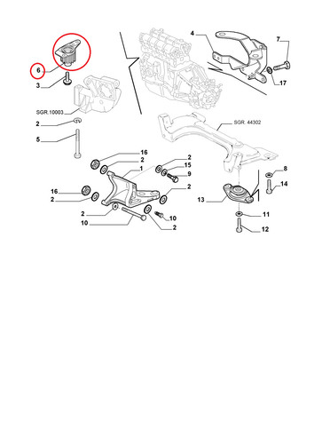 Supporto motore fiat palio - fiat,